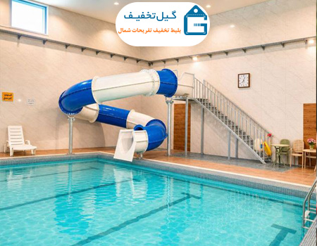 تصویر استخر برکت انزلی مجهز به سرسره