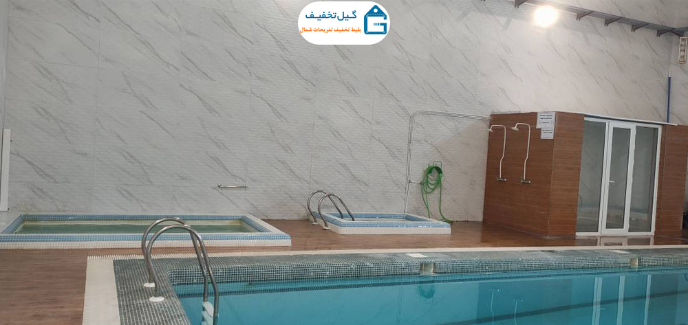 تصویر سونا بخار و جکوزی و حوضچه آب سرد استخر برکت انزلی