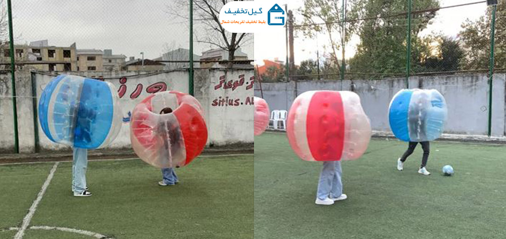 تصاویر فوتبال حبابی رشت