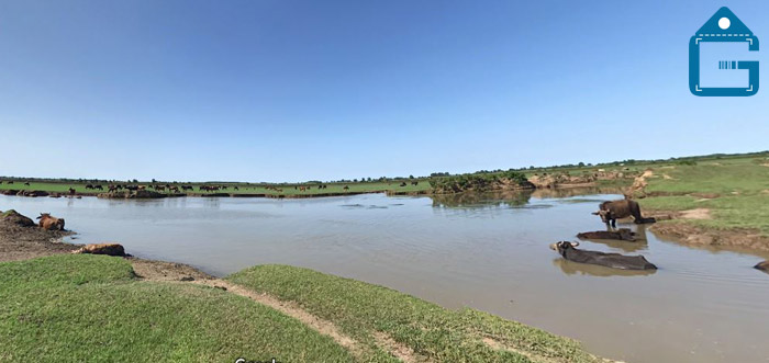 رودخانه منتهی به مرداب انزلی در روستای جیرسر باقرخاله